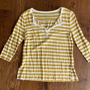 Linen Striped Top